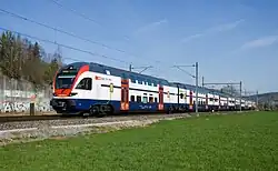 Jednotka Stadler KISS dopravce Švýcarské spolkové dráhy