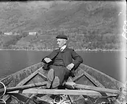 Muž na lodi, 1910, Krajský norský archiv Fylkesarkivet i Vestland