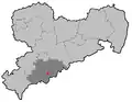 Poloha města Annaberg-Buchholz