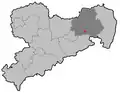 Poloha města Bischofswerda