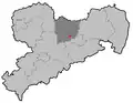Poloha města Coswig