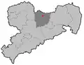Poloha města Großenhain