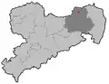 Poloha města Hoyerswerda