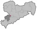 Poloha města Limbach-Oberfrohna
