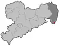 Poloha města Zittau