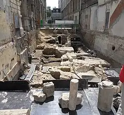 Základy kostela odkryté při výzkumu