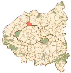 Saint-Ouen-sur-Seine na mapě