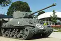 Tank Sherman M4 v muzeu v St. Mére Eglise