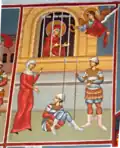 Sv. Paraskevě se zjevil anděl, když byla vězněna