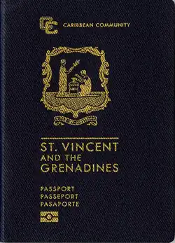 Cestovní pas Svatého Vincence a Grenadin