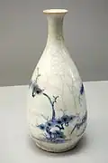 Motiv na karafě na saké, 17. století
