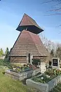 Dřevěná zvonice u kostela svatého Václava