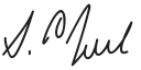 Samuel Prescott Bush – podpis