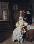 Bledá paní u lékaře, kolem 1667