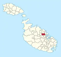 San Ġwann na mapě