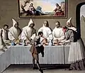 Sv. Hugo v refektáři kartuziánů