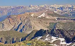 San Joaquin Mountain ve střední části