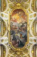 Apoteóza sv. Ludvíka na klenbě