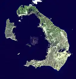 Kaldera Santorini.