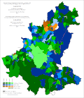 Etnická struktura Sarajeva podle sídel 1991