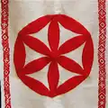 vlajka Chorvatské rodnověrské aliance (Croatian Rodnovery Alliance, chorvatsky Savez Hrvatskih Rodnovjeraca)