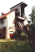 Betonové vzpěry na těžní věži Prokop