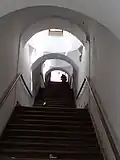 Interiér schodiště před rekonstrukcí