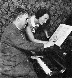 Skladatel Ervín Schulhoff a tanečnice Milča Mayerová, asi 1931