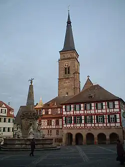 Schwabašská radnice a kostel
