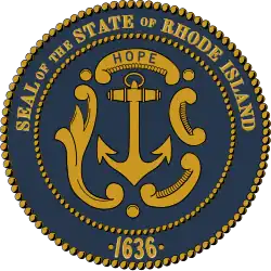 Pečeť amerického státu Rhode Island