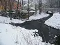 Soutok Lučního (vlevo) a Vilémovského potoka