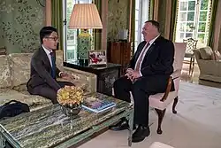 Nathan Law a ministr zahraničí USA Mike Pompeo, 2020