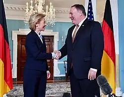 S americkým ministrem zahraničí Mikem Pompeem, 2018