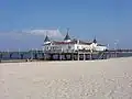 Lázeňské molo Ahlbeck, Usedom, Německo