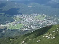 Pohled na Seefeld z Reither Spitze