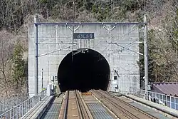 Vjezd do tunelu na ostrově Honšú