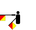 Б v semaforové abecedě