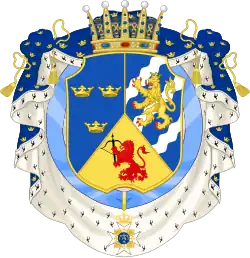 Erb prince Karla Gustava, vévody ze Smålandu