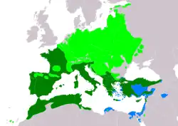 Rozšíření zvonohlíka zahradního