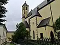 Severní strana kostela
