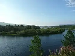 Řeka Severnaja v povodí Dolní Tungusky