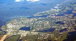 Pohled na Severodvinsk z letadla