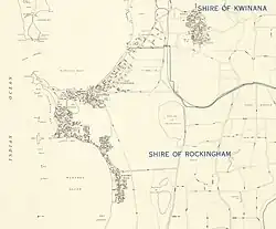 Mapa města a okolí z roku z 1967