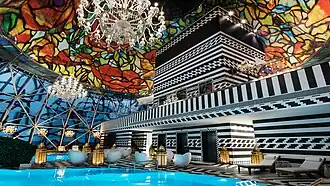 Interiér hotelu Mondrian