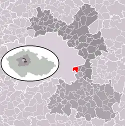 Sibřina na mapě