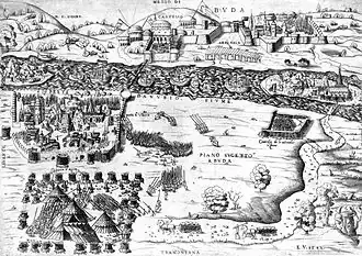 Obléhání Pešti, od Enea Vica, 1542