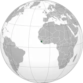 Poloha Sierry Leone