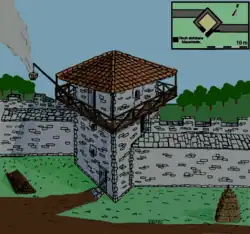 Rekonstrukce signální věže na vrchu Pike Hill
