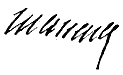 André Masséna – podpis