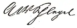 August Wilhelm Schlegel – podpis